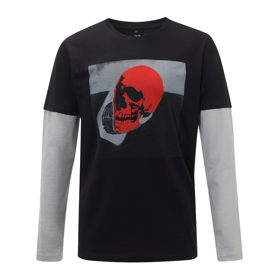  Andy Warhol Skull long-sleeved t-shirt